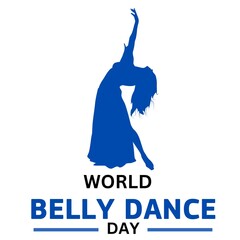 World Belly Dance Da.  vector Illustration.