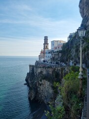Panoramic view of small town Atrani on Amalfi Coast in province of Salerno, Campania region, Italy. Amalfi coast is popular travel and holyday destination in Italy.
- 780103926