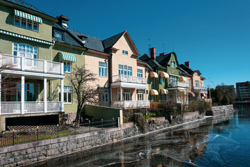View of buildings next to a canal