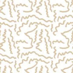 Seamless abstract pattern. Simple background with beige, white texture. Lines, stains. Digital brush strokes background. Design for textile fabrics, wrapping paper, background, wallpaper, cover.