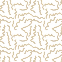 Obraz premium Seamless abstract pattern. Simple background with beige, white texture. Lines, stains. Digital brush strokes background. Design for textile fabrics, wrapping paper, background, wallpaper, cover.