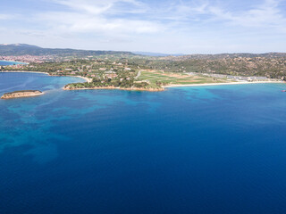 Obraz premium Sithonia coastline near Kastri Beach, Chalkidiki, Greece