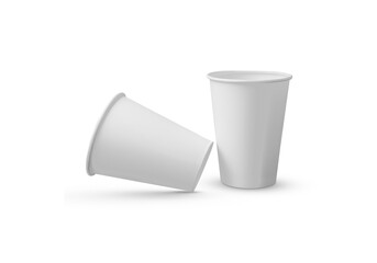 two paper cups