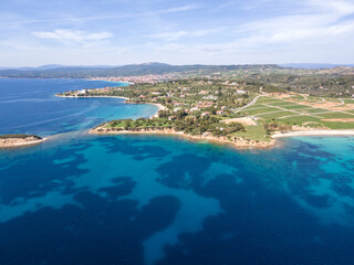 Fototapeta premium Sithonia coastline near Kastri Beach, Chalkidiki, Greece