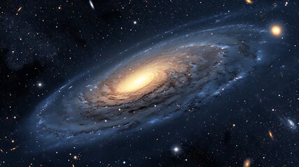 Fototapeta premium Captivating Cosmic Encounter: Witnessing a Celestial Collision