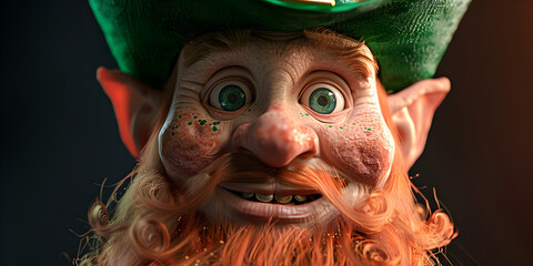 St Patrick day sketchy caricatures, Festive cartoon drawings.