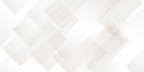 Abstract background gradient vector design. White and gray transparent material in triangle diamond and squares shapes in random geometric pattern.
