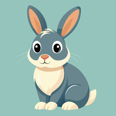Cute rabbit cartoon illustration 