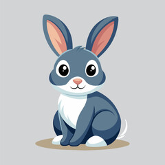 Fototapeta na wymiar Cute rabbit cartoon illustration 