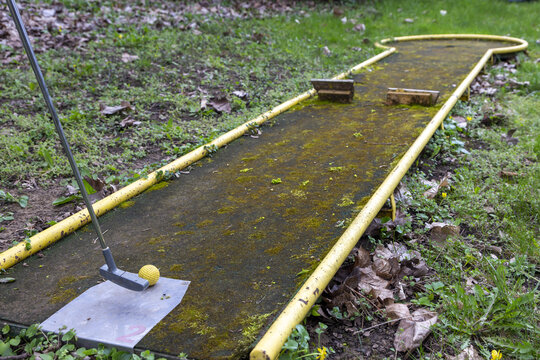 Minigolf im Garten