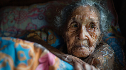 old woman on hospice care