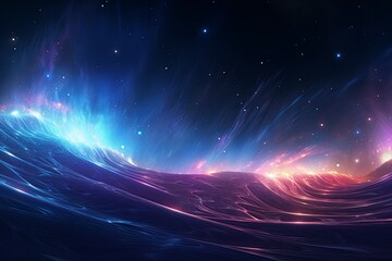 abstract background of cosmic waves, relaxing, calm visuals