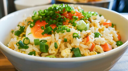 Fototapeta na wymiar Ny Kekkei Fried Rice - Gourmet Asian Cuisine