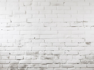 White brick wall exudes beauty with its pristine paint job