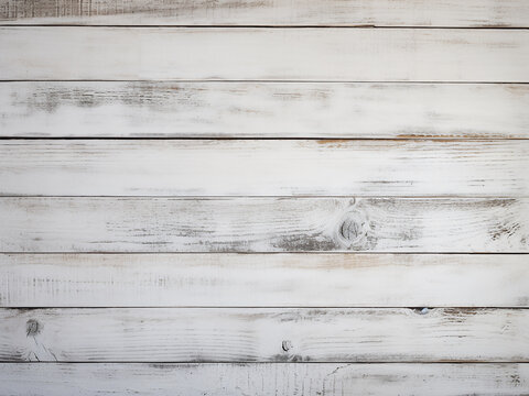 Weathered white wood plank texture offers rustic charm for woodworking projects