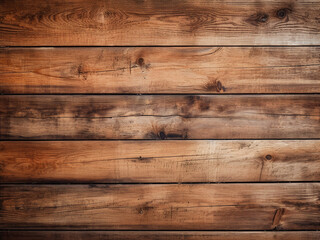Obraz premium Antique cracking and weathered texture adorn the brown wood plank surface