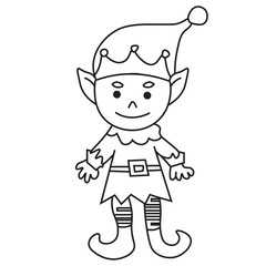 Kids line art drawing