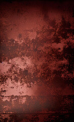 Old grunge copper bronze rusty texture background. Distressed cracked patina.	