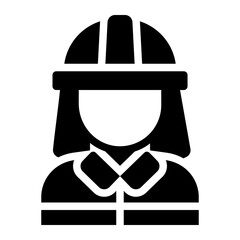 Firefighter profession avatar icon