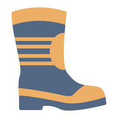 Fototapeta na wymiar Boot of firefighter icon