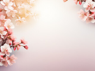 Delicate floral background, ideal for spring and summer, with free space