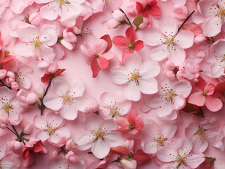 Enjoy the delicate beauty of light pink apple blossoms in a spring garden setting