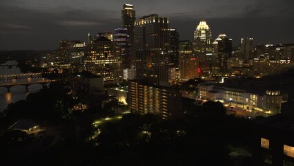 Austin, Texas Skyline form Lady Bird Lake 3/21/2017

