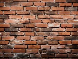 Obraz premium Brick wall texture provides a rugged background suitable for various design needs