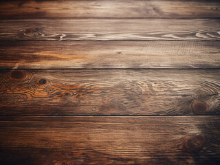 Macro shot of rustic wood table with empty space for abstract background