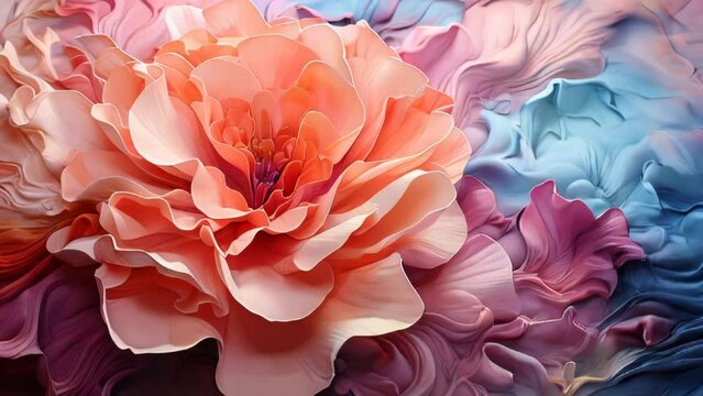 Beautiful delicate pink flowers spray roses background