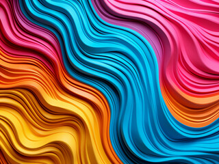 Obraz premium Close-up shot reveals colorful abstract background resembling plasticine texture