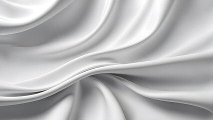 abstract 3d render white silk background