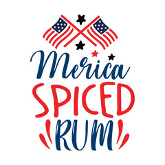 Merica Spiced Rum Svg