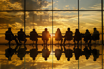 Business team in a strategic meeting