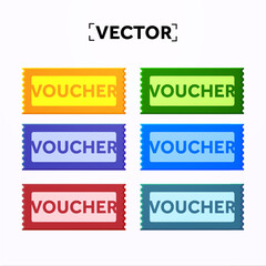 Set of 3d minimal promotional vector coupons. Coupon set, minimal discount coupon, gift voucher, coupon book. Voucher card isolated on white background. 3d vector illustration. Vector illustration