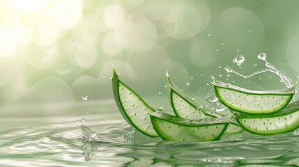 Sliced Aloe Vera Plants