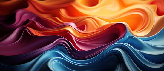 abstract multicolored background with smooth lines