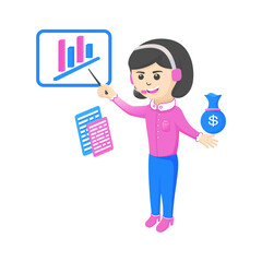 Financial Influencers Illustration