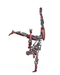 Apocalypse Cyborg Doing Dynamic Posen