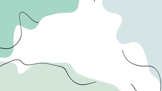 Abstract soft green wave background animation. seamless loop. 4k video