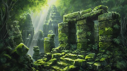 Secrets of the Mossy Ruins: Lost in the Jungle./n