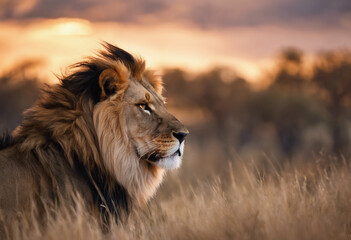 Obraz premium The Lion Within Exploring the Majesty and Courage of Human Lion Hybrids