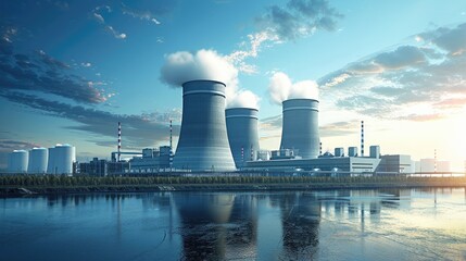Thermal power plant concept, industrial area