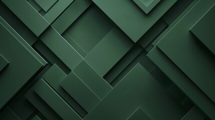 Abstract Green Geometric Background