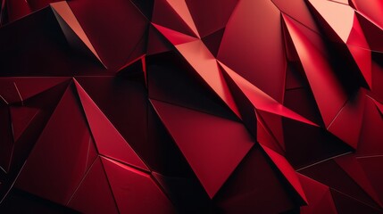 Abstract Red Geometric Background