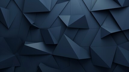 Abstract Blue Geometric Background - obrazy, fototapety, plakaty