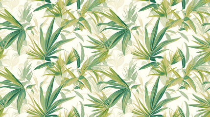 Kentia palm elegance, slender leaves, soft green on bright