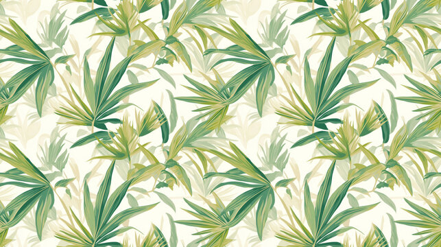 Kentia palm elegance, slender leaves, soft green on bright