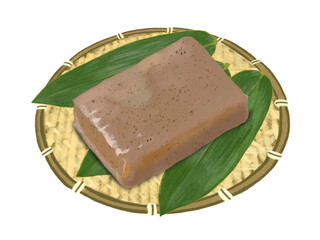 こんにゃく（ザル、笹の葉付き）