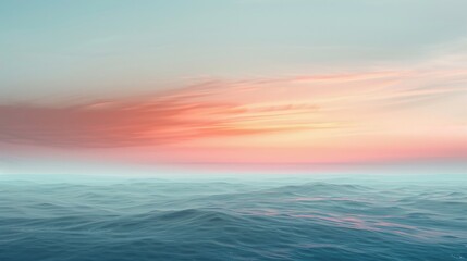 Obraz premium Soft muted hues create a subtle yet stunning gradient sunset background perfect for a peaceful atmosphere.